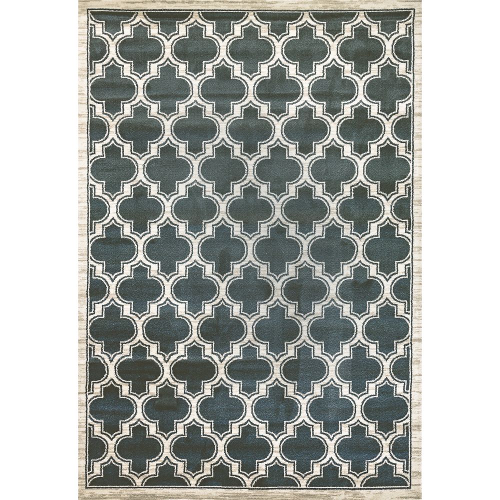 Dynamic Rugs 2816-510 Yazd 5.3 Ft. X 7.7 Ft. Rectangle Rug in Blue/Ivory